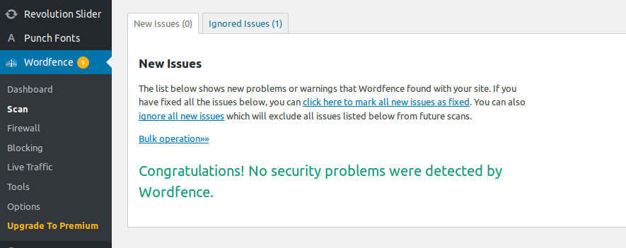 Captura de Wordfence