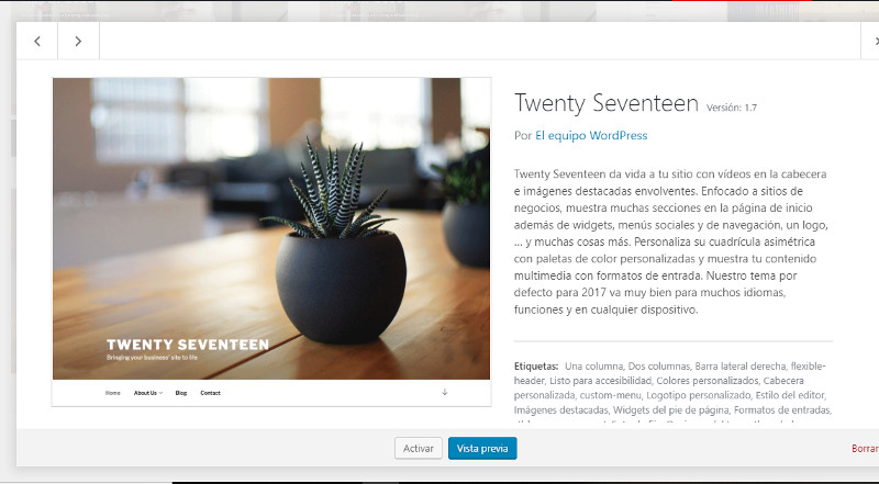Plantilla Twenty Seventeen